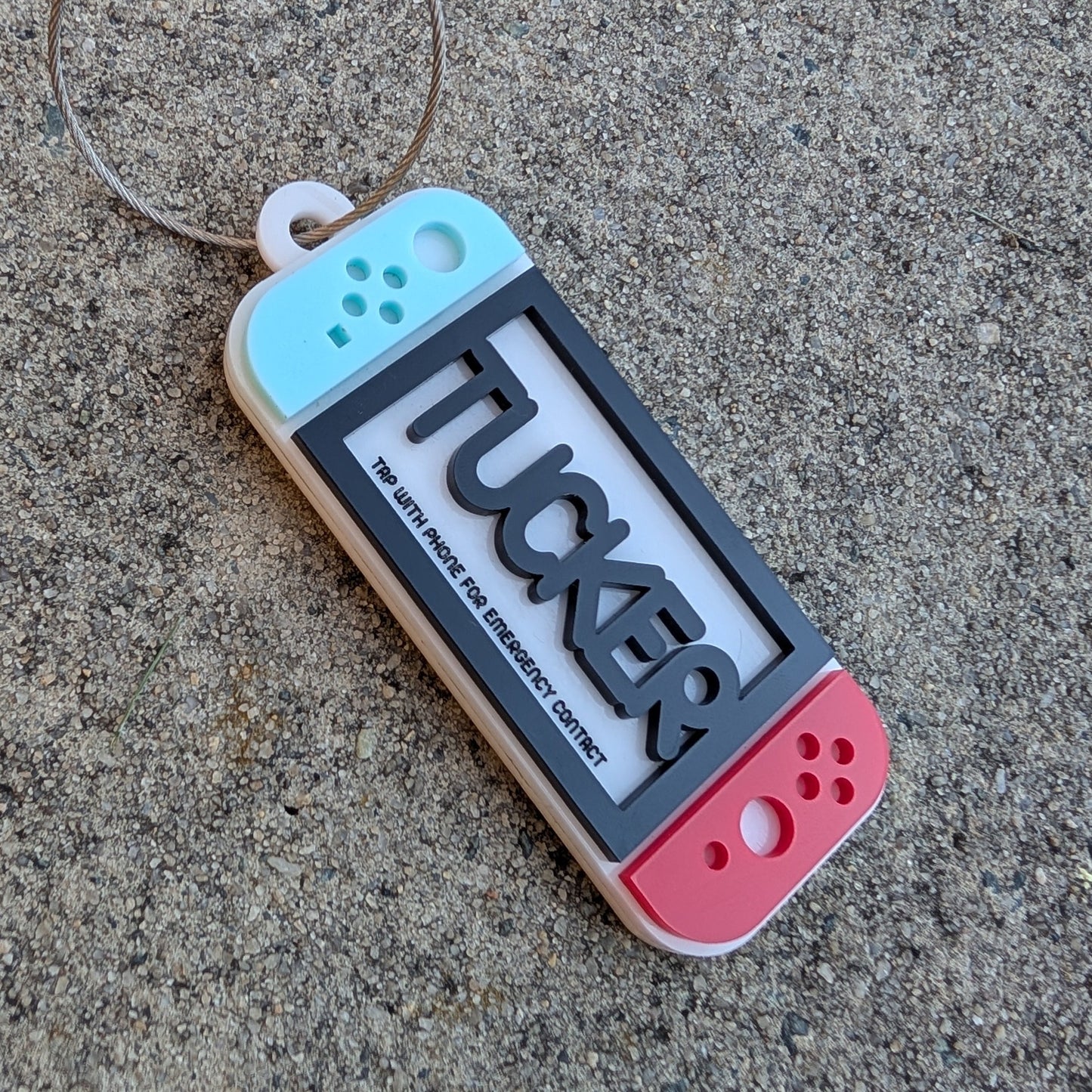 Game Emergency Contact Bag Tag