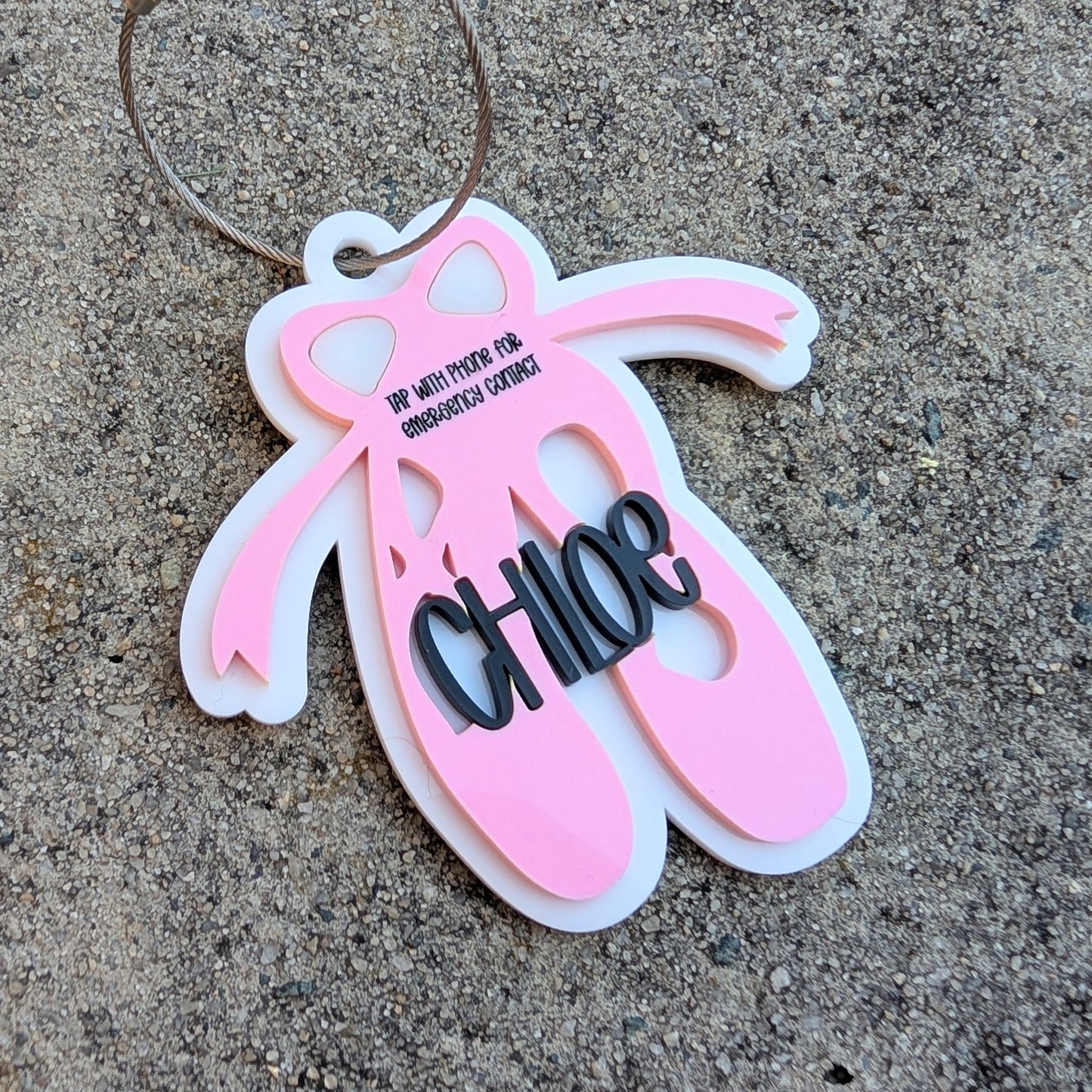Ballet Emergency Contact Bag Tag