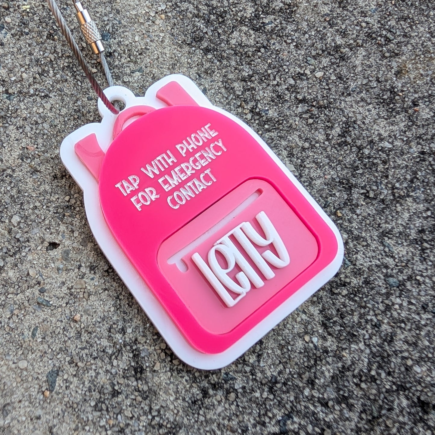 Backpack Emergency Contact Bag Tag